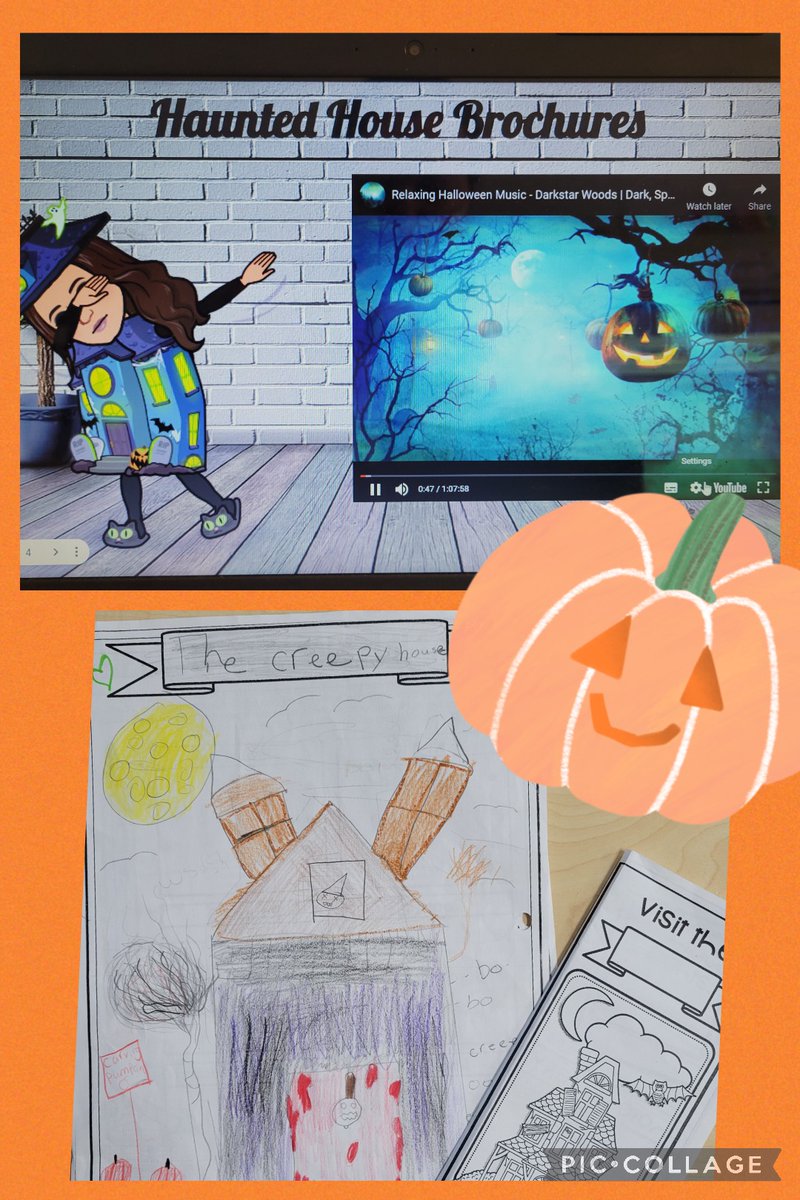 Cordeirocreates's tweet image. Media Literacy Fun! Using the Haunted House read aloud and Project Based Learning, we&apos;ve talked about themes, visualization, raising money for a cause and how to use our words and pictures to persuade a reader or viewer. @StBeneHCDSB #hauntedfun #goodwriters #creativeplanners