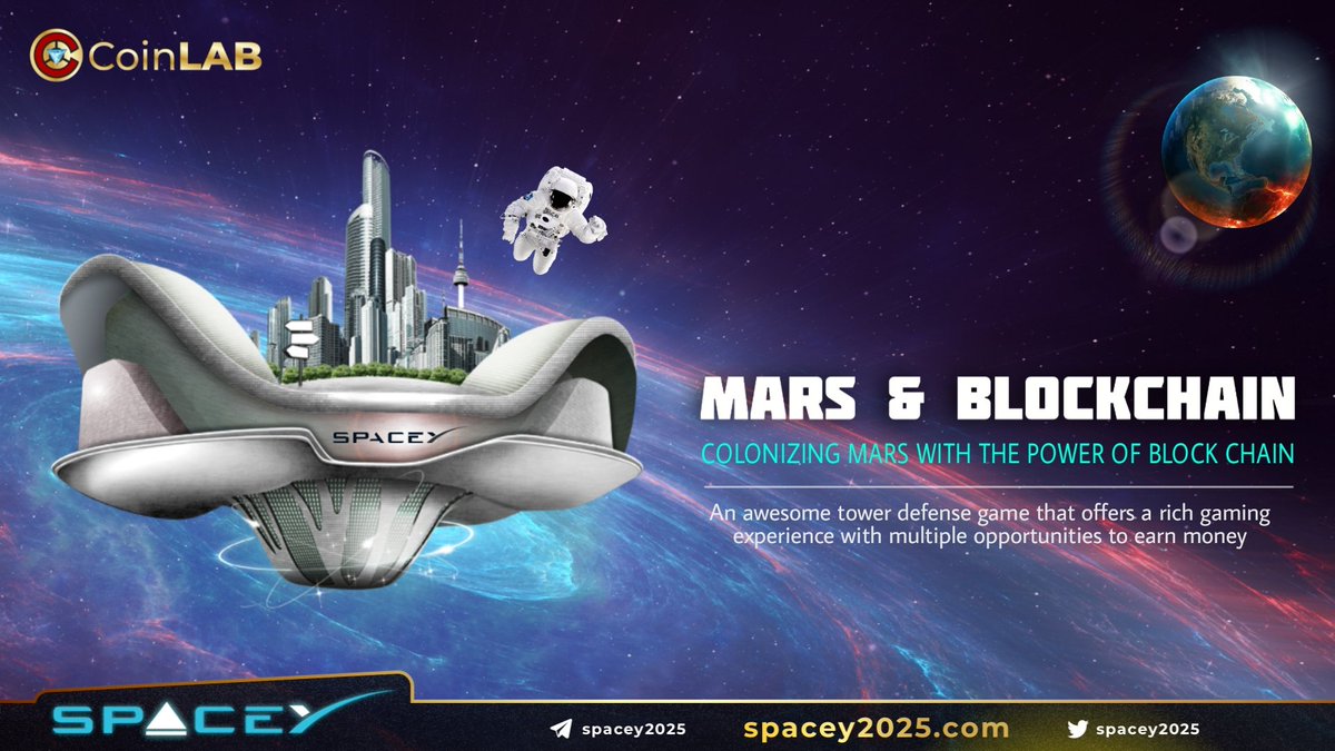 Darcy21814809's tweet photo. @spacey2025 
Who can resist an awesome tower defence game ???????🚀
Build your community on Mars just how you want!!💫💫 
And coupled with such amazing gaming you have multiple opertunities to earn money 💫🚀 #CoinLAB_Offi #spacey25 https://t.co/vadXrk0NqT