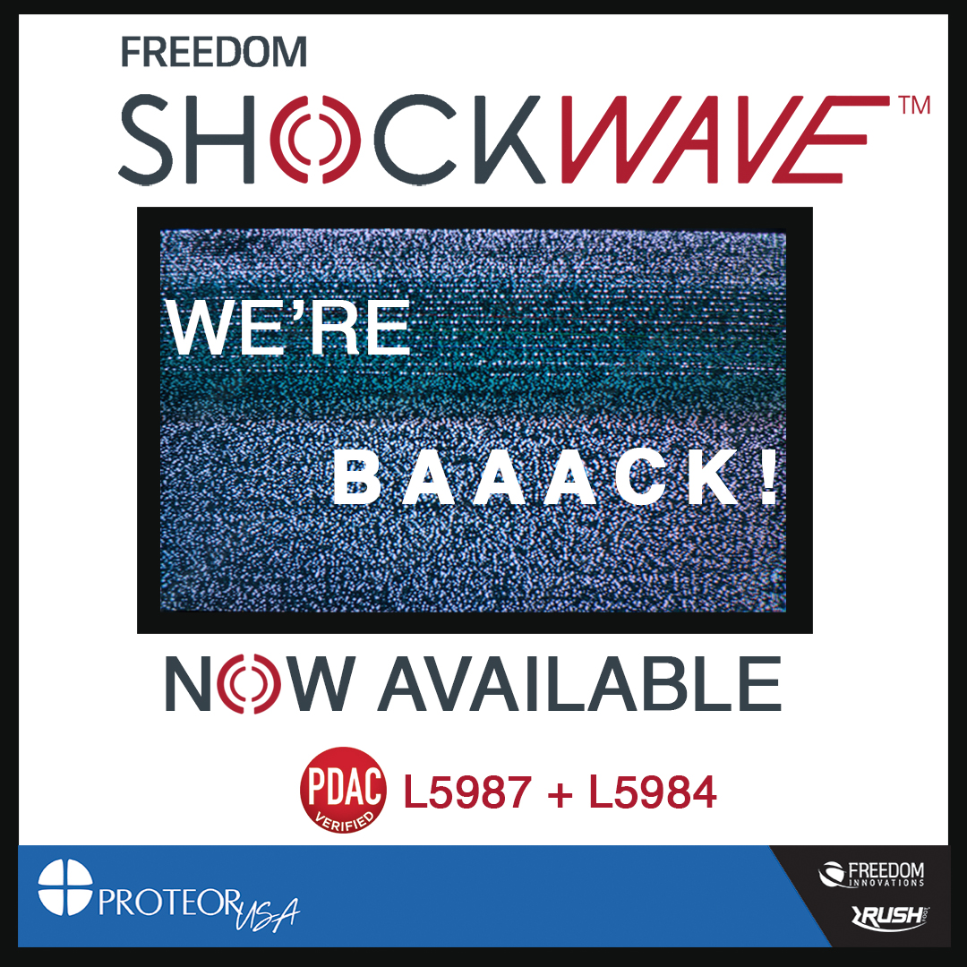 WE’RE BAAACK with the latest innovation from the Freedom Innovations Collection. The Freedom ShockWave™  is now available. 

More: freedomshockwave.com

#FreedomInnovations #ShockWave #WeAreProteor