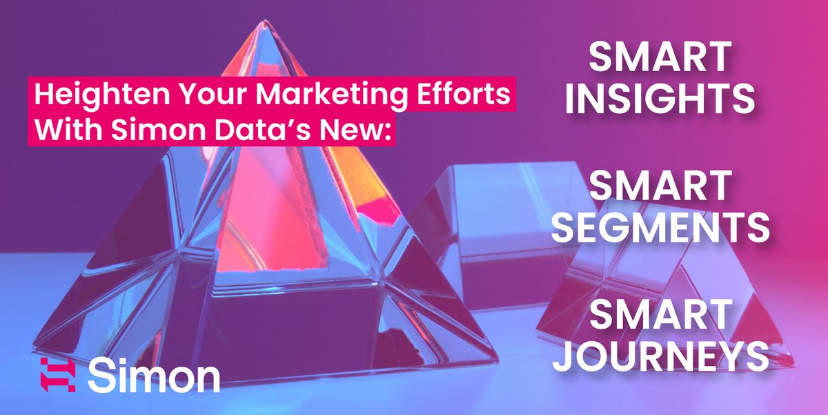 simon_data's tweet image. We’ve been keeping a secret. 👀 We’ve been working on new tools that help marketers reach their full potential - and they’re finally here! Introducing: Smart #Insights, #Segments, and #Journeys. hubs.la/H0-f0MV0