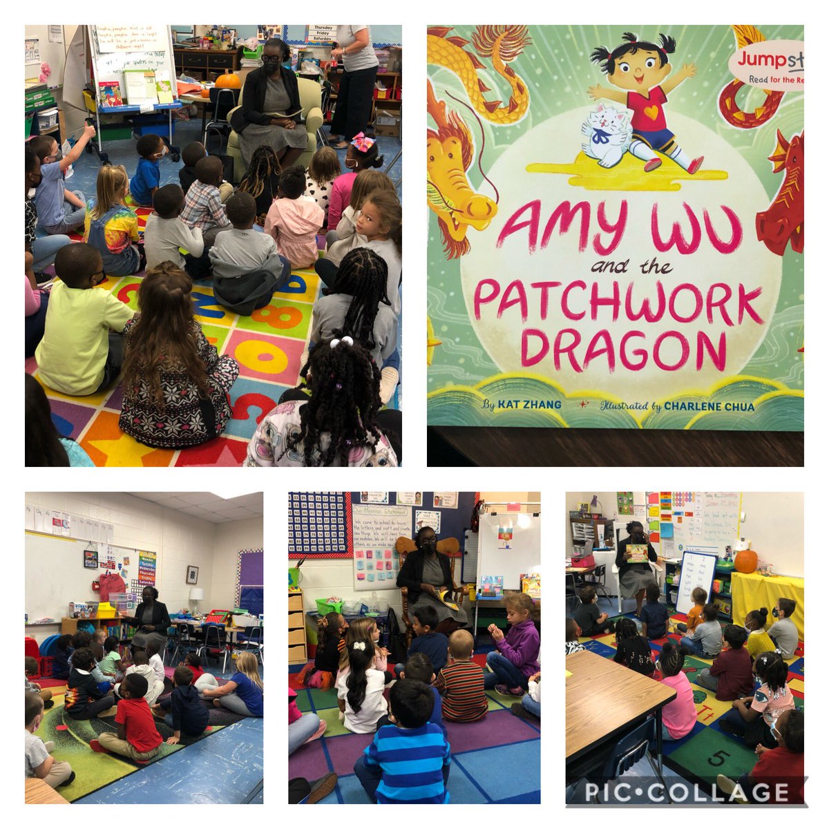 pattiparis2's tweet photo. Our Kindergarten classes got such a treat on this rainy Thursday! The one and only @@B3Matters read a wonderful story by @KatZhang to our youngest students!! 😀 📕❤️#ExpectReaders ExpectExceptionalStudentsHCS https://t.co/oiU7TW2KgC