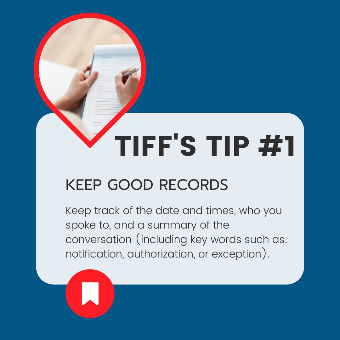 TeamUncleJoe's tweet photo. Our resident insurance expert Tiffany's tip for any time you contact your health insurance company.  

#congenitalheartdefect #congenitalheartdisease #1in100 #chdaware #chdawareness #healthcareadvocate #chd #achd https://t.co/zLcVLxmtJa