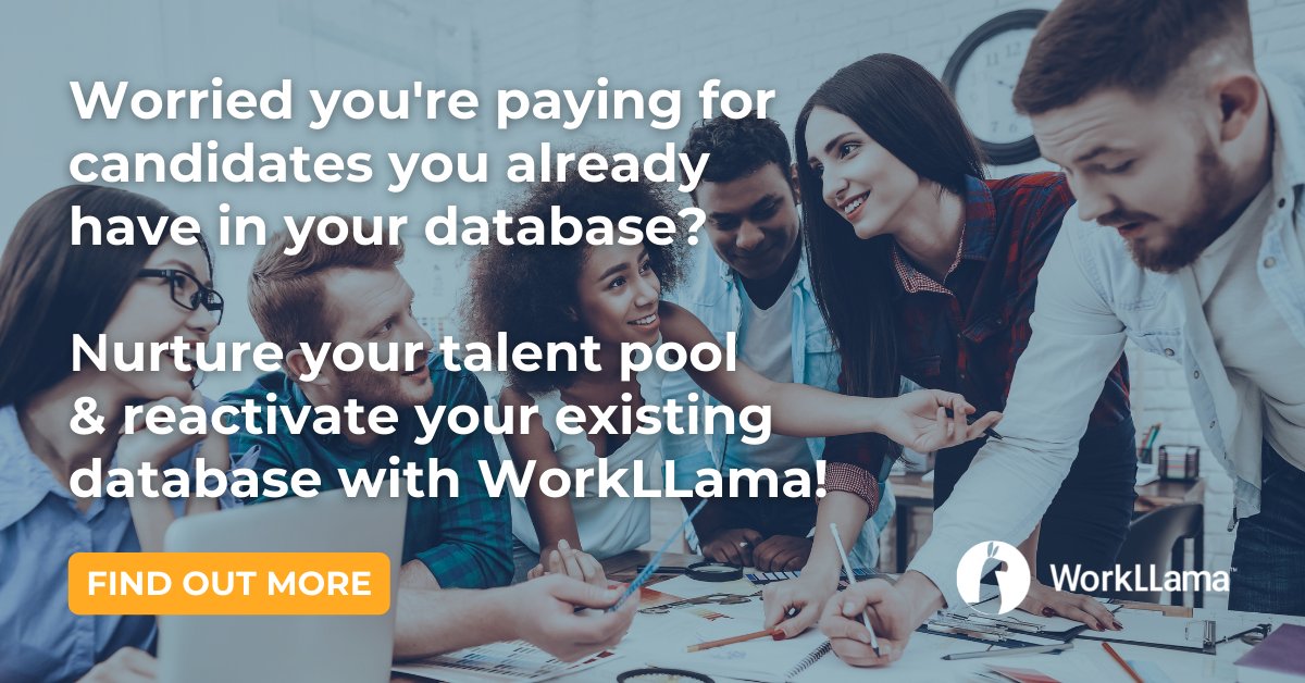 WorkLLama's tweet photo. By automating repetitive, manual tasks, WorkLLama allows your team to spend their time on high-value activities such as nurturing and building relationships.
Find out how: https://t.co/jA1n6yPjhw
#candidatedatabase #recruitment #workllama https://t.co/Sj2EM21AKS