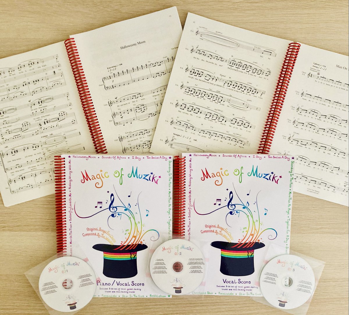 Halloweeny Moon, Man on the Train, and Macbeth can all be found in Magic of Muziki by Tim Webster, freshly printed by <a href="/HalstanPrint/">Halstan</a>; CDs made by <a href="/Media_Plant/">Ben</a>! The songs are also available as single PDFs. Available here: pitchperfectmusicservices.com/dots

#halloween #spookyseason #Macbeth