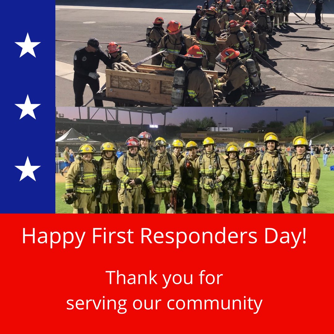 From our new recruits to our seasoned members, thank you for choosing this career to give back to your community. #FirstRespondersDay 🚒👨‍🚒