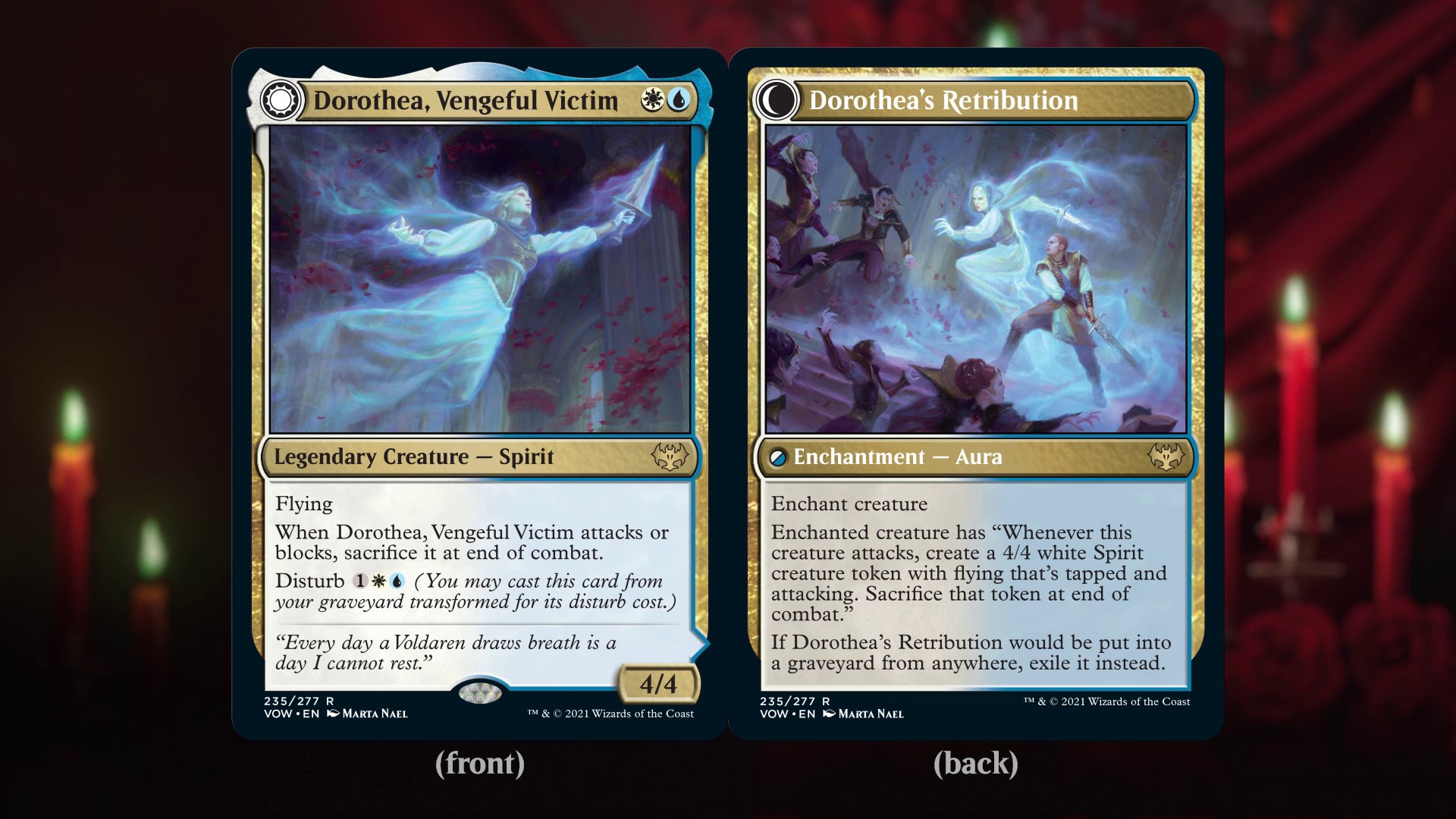 Magic: The Gathering on Twitter: "Joining vampires on the #MTGCrimson stage  are other classic Innistrad creatures like Spirits and Werewolves. They'll  be bringing with them the Disturb and Daybound/Nighbound mechanics that you