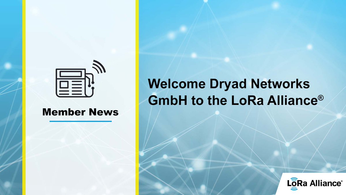Welcome <a href="/DryadNetworks/">Dryad Networks</a> to the #LoRaAlliance! We are excited to see how #LoRaWAN can play a role in helping detect wildfires and providing solutions for public and private forests: lora-alliance.org/alliance_membe…
