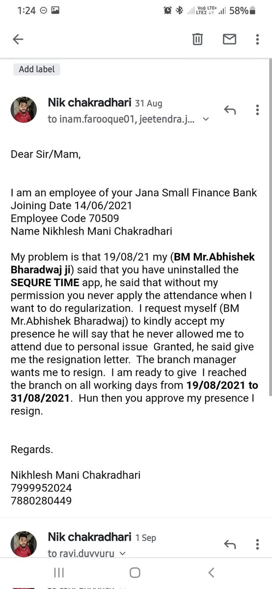 NikChakradhari's tweet photo. @Nawazuddin_S  @AjayKanwal8 Sir, I request you please provide me relieving letters as soon as possible. You will understand my trouble https://t.co/Cy0GS8VAK8