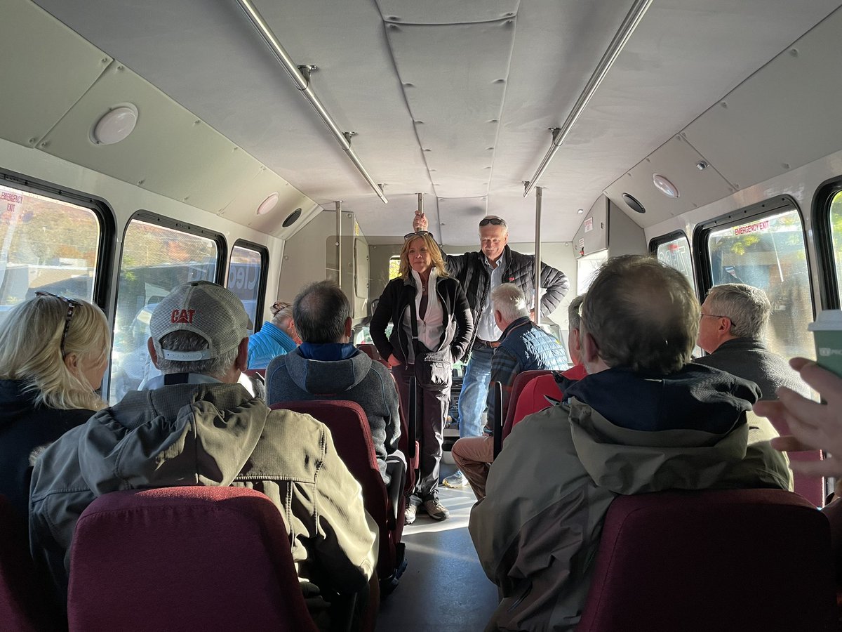 ksophiewill's tweet photo. Yesterday, I exclusively got to ride on the first @ZionNPS electric shuttle’s first drive ever to the ribbon cutting of the first 10 miles of mountain biking trails in the East Zion Initiative. A lot of firsts. 

Coverage: @Report4America 
https://t.co/edn6QvIYr2 https://t.co/Njwm87uAs7