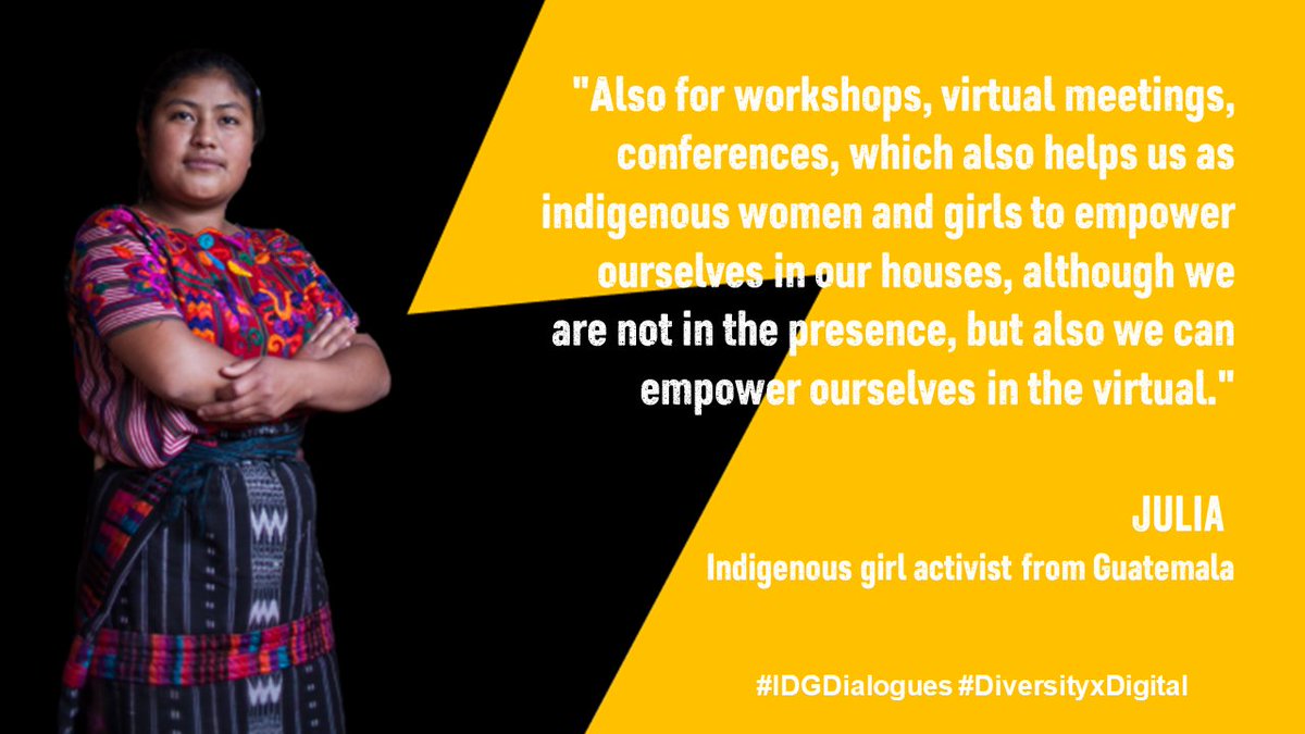 PlanNY_UN's tweet photo. In case you missed it, here is a highlight from Julia @PlanGuatemala in one of our #IDGDialogues!  

Click this link to watch:👉  

https://t.co/WyapwMBEcq  

#FreeToBeOnline #DiversityXDigital #IDG2021 #DayOfTheGirl https://t.co/vumQ6LZX31