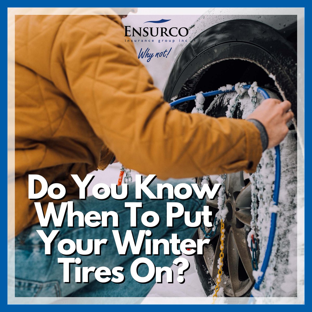 Ensurco1's tweet image. With low morning temps, and frost on the grass, it is almost time to get your winter tires on!