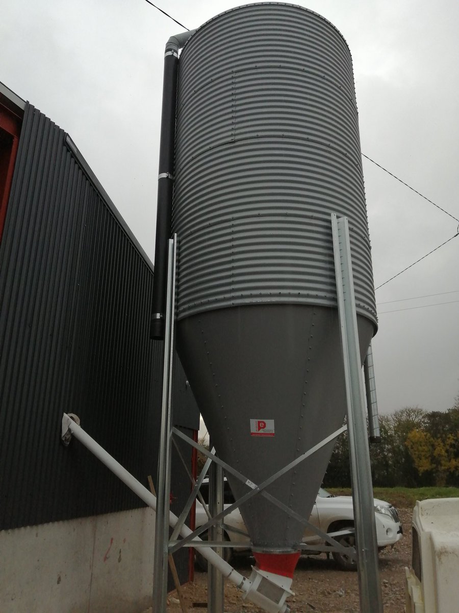 Newly installed PE Services auger system with 10 ton feed silo in  milking parlour. Milking robot's by <a href="/lelyrobotman/">Niall McGauran</a>
