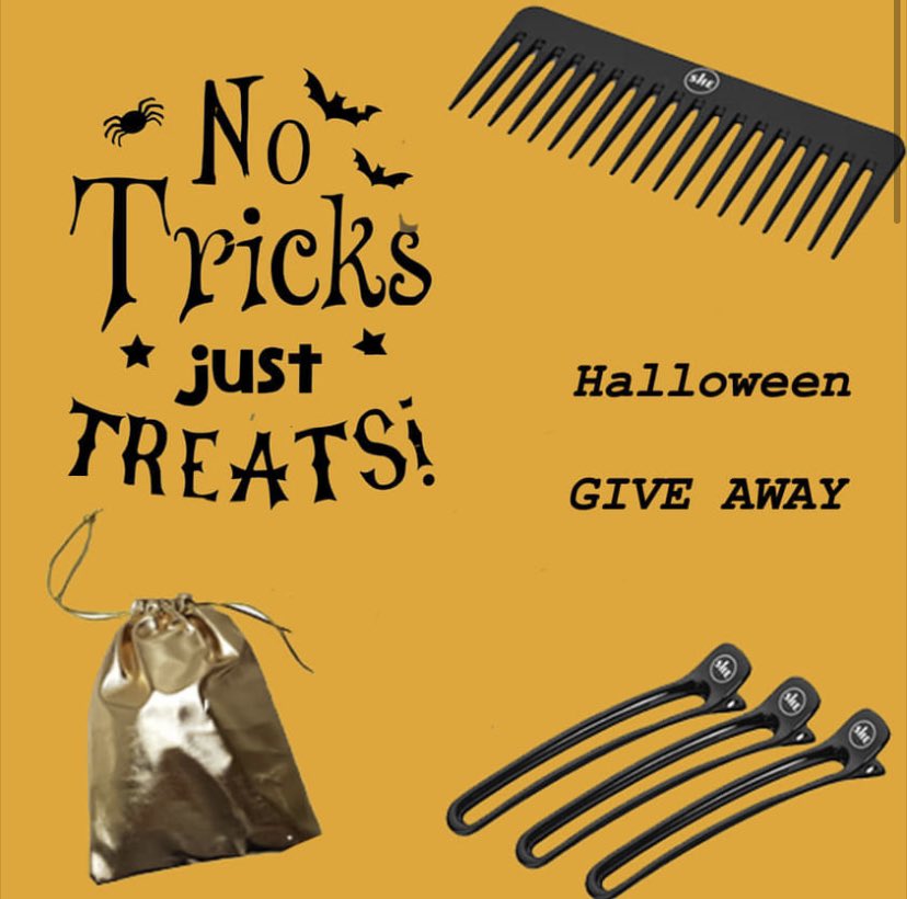 SheHairUK's tweet photo. #Halloween #Giveaway we’re giving 7 lucky winners a goodie bag! Like, Follow, RT https://t.co/z4C8hjOe4e #Competiton Ends 31/10/2021 at 6pm UK Only Check out our sale: https://t.co/87OUe5XgHk https://t.co/P82ifPLKRP