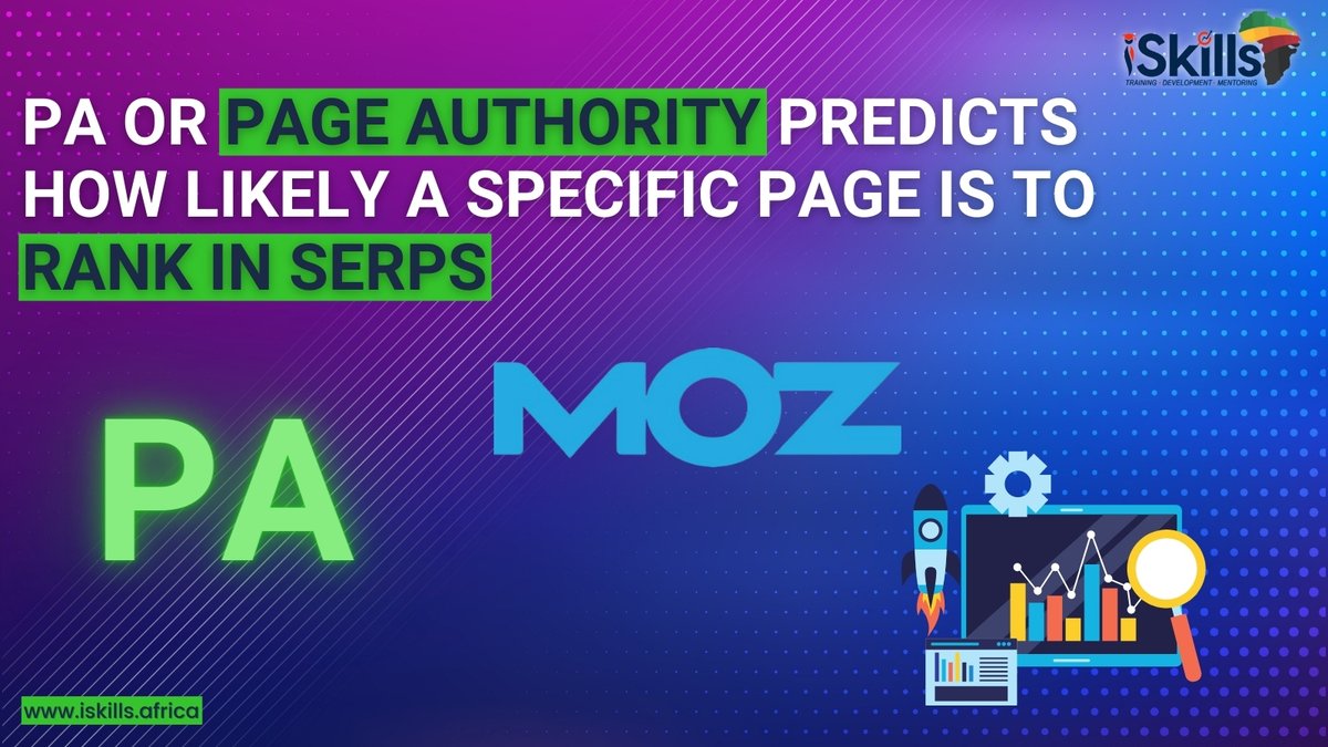 IskillsA's tweet photo. PA is a free SEO Analysis Tool offered by Moz to how likely a specific web page is to rank in search engine result pages. Enter a keyword in the search bar of your search engine to know the PA of all ranking pages. https://t.co/vaAqDIyUTi