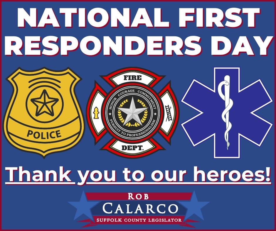 RobCalarco's tweet photo. Thank you to our first responders who keep us safe everyday. From paramedics, firefighters, and police officers thank you for your service and commitment to our community! https://t.co/xBiXA1YOEn