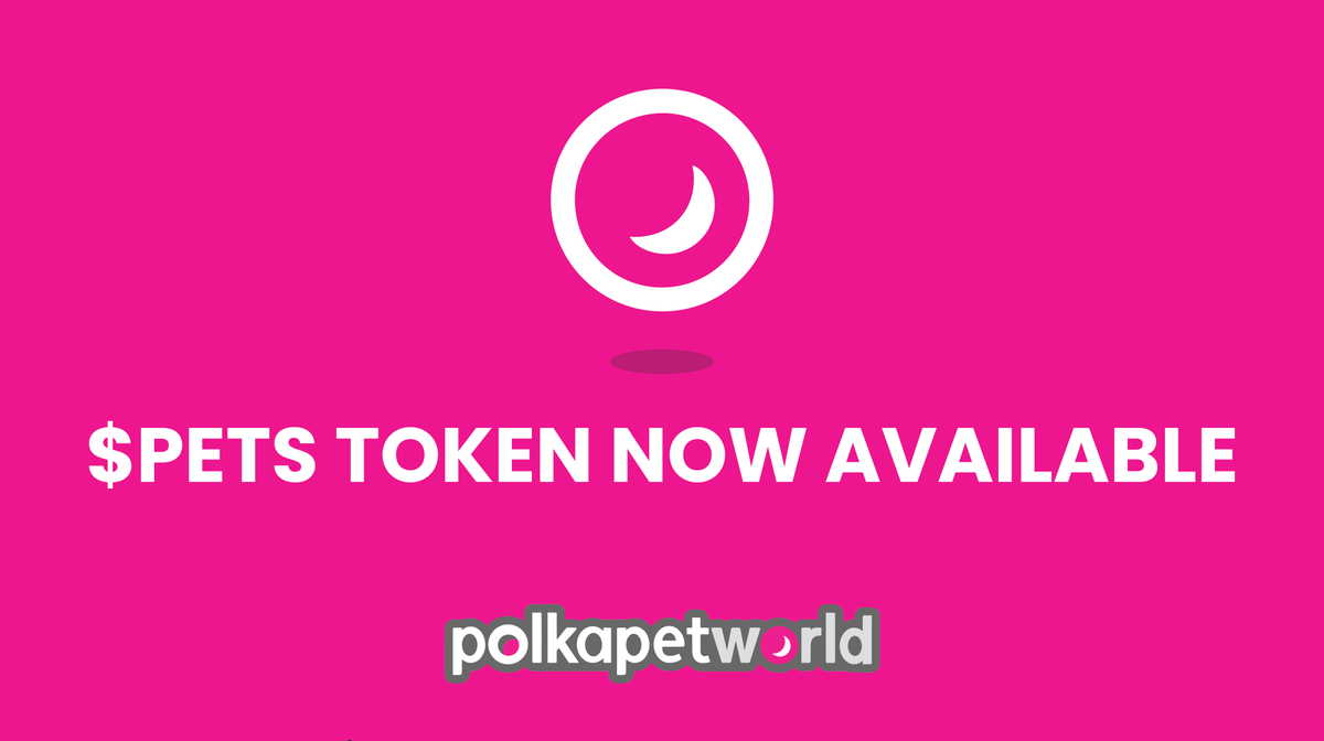 PolkaPets's tweet photo. 🥳 The $PETS token is now LIVE!!

Please ensure you have the correct contract addresses: 
📍Eth: 0x6afcff9189e8ed3fcc1cffa184feb1276f6a82a5
Buy on Uniswap: https://t.co/kptatwcE4m

📍Moonriver:  0x1e0F2A75Be02c025Bd84177765F89200c04337Da
Buy on Solarbeam: https://t.co/aV3Nq372wF https://t.co/izIcOV5B4m