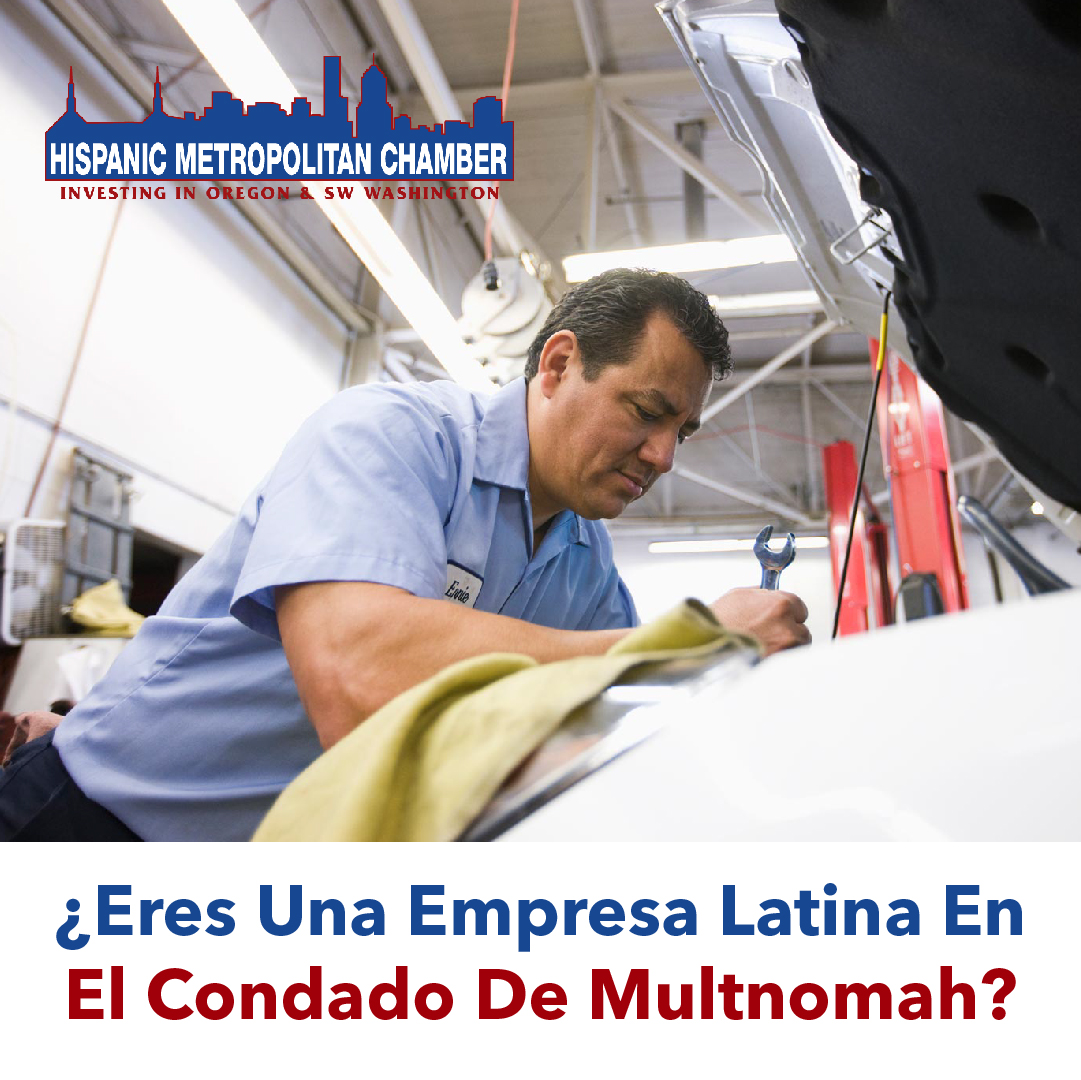 Si usted es un negocio latino ubicado en el condado de Multnomah, puede ser elegible para recibir fondos de la subvención. Para obtener más información sobre cómo presentar una solicitud, visite nuestro sitio web.  

hmccoregon.com/small-business…