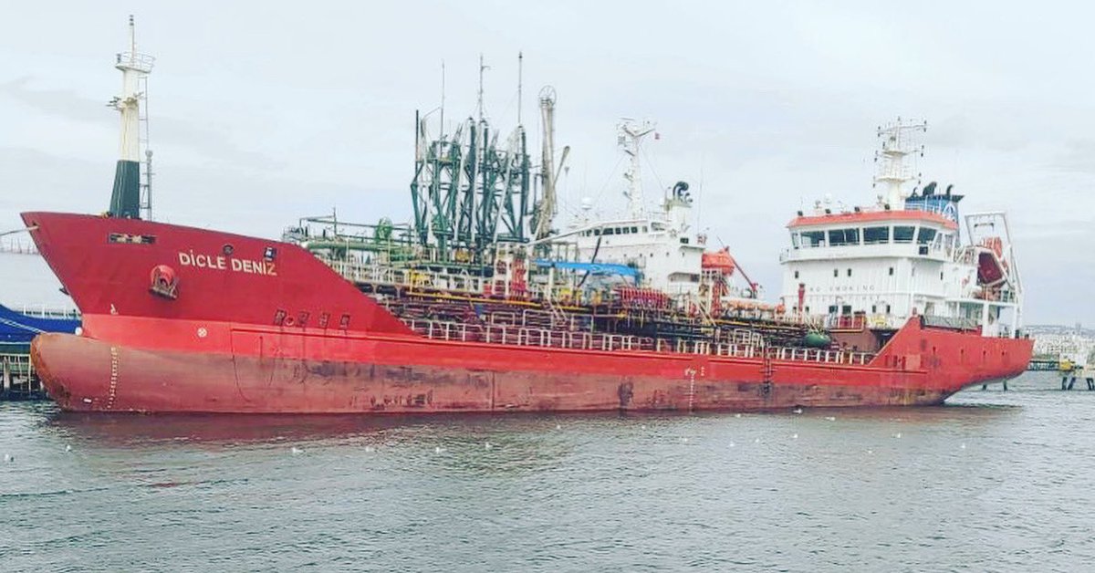 SeawindRodmar's tweet photo. October 2021:  M/T DICLE DENIZ, another vessel chartered from HELPE (Hellenic Petroleum), load abt 700 mts HEXANE in Thessaloniki port. Seawind's Agency Department was official appointed to handle her call…Keep going!!! #port #thessaloniki #agency #shipping https://t.co/snQne3Sj0d