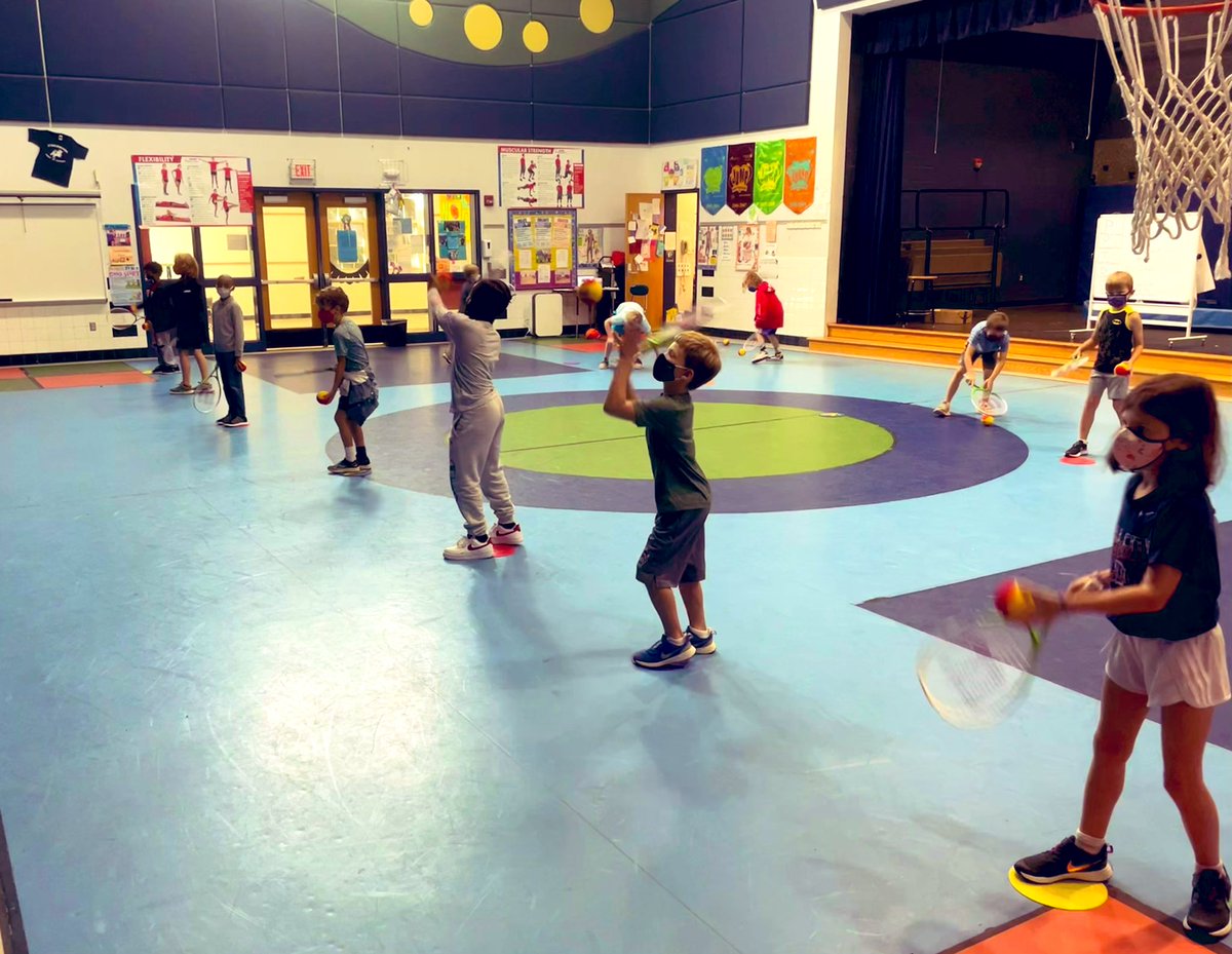 JRobinsonPE's tweet photo. All students did a great job during first quarter electives @underwoodgtm. My class enjoyed exploring Ping Pong 🏓 and Tennis during Racquet Sports Elective. They improved hand-eye coordination and stimulating the brain in different ways. @WCPSS https://t.co/qjlZac8dBL