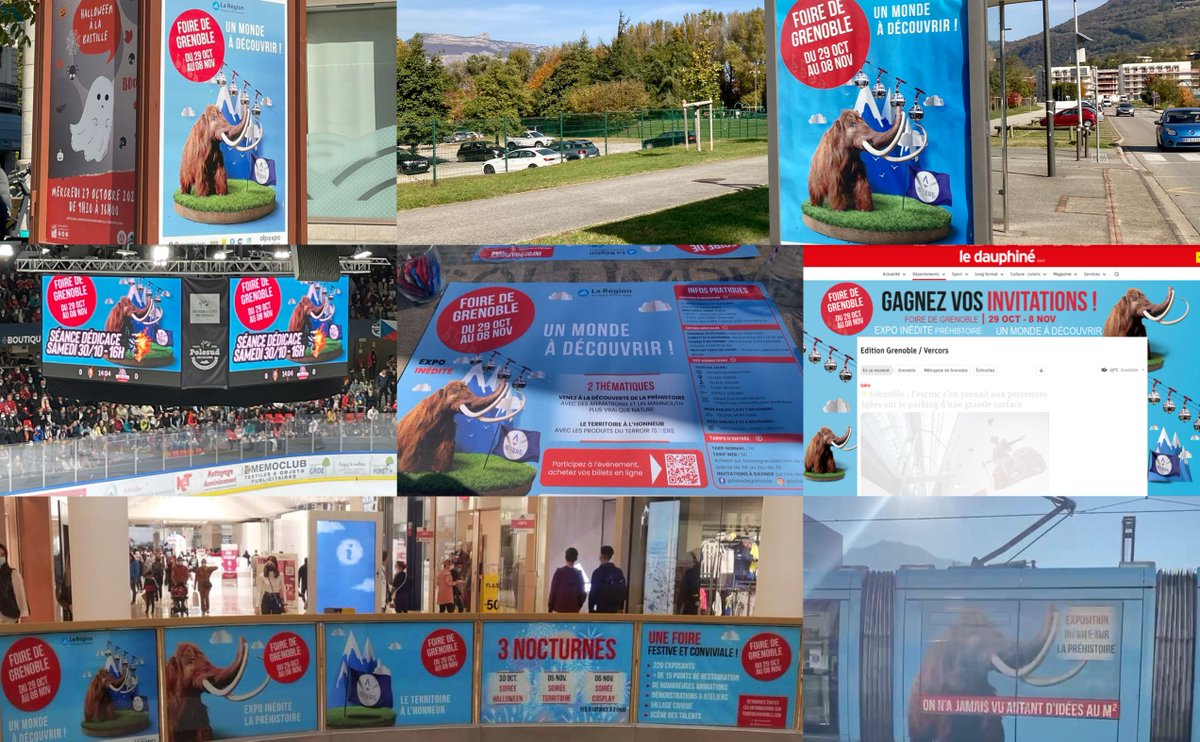 Alpexpo, le parc événementiel de Grenoble (@alpexpo) on Twitter photo 🦣 🏔️Dans la rue, les transports, sur internet, au restaurant, lors de vos loisirs sportifs & shopping, vous avez probablement vu la Foire de Grenoble s'afficher dans la région ! Elle ouvre ses portes demain, le 29 oct. jusqu'au 8 nov. à <a href="/Alpexpo/">Alpexpo, le parc événementiel de Grenoble</a> Infos : bit.ly/2J370Zb 🦣 🏔️Dans la rue, les transports, sur internet, au restaurant, lors de vos loisirs sportifs & shopping, vous avez probablement vu la Foire de Grenoble s'afficher dans la région ! Elle ouvre ses portes demain, le 29 oct. jusqu'au 8 nov. à <a href="/Alpexpo/">Alpexpo, le parc événementiel de Grenoble</a> Infos : bit.ly/2J370Zb