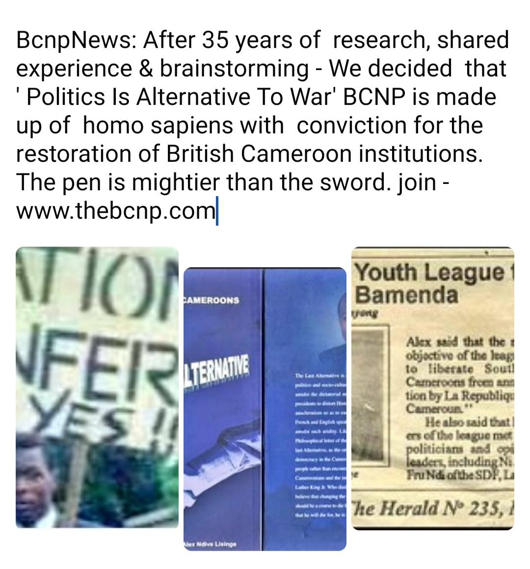 TBcnp's tweet photo. #NotFitToGovern #EndAnglophoneCrisis @POTUS @BorisJohnson @hrw @amnesty @10DowningStreet @GOVUK @UKParliament @EmmanuelMacron #EqualStatusNotSpcialStatus #CMR @hrw @amnesty @France24_en @afpfr @FRauCameroun @BreakingF24 @F24Debate @UrgentF24 @PR_Paul_BIYA @afpfr @CamerounTribune https://t.co/S7qxdShq0m