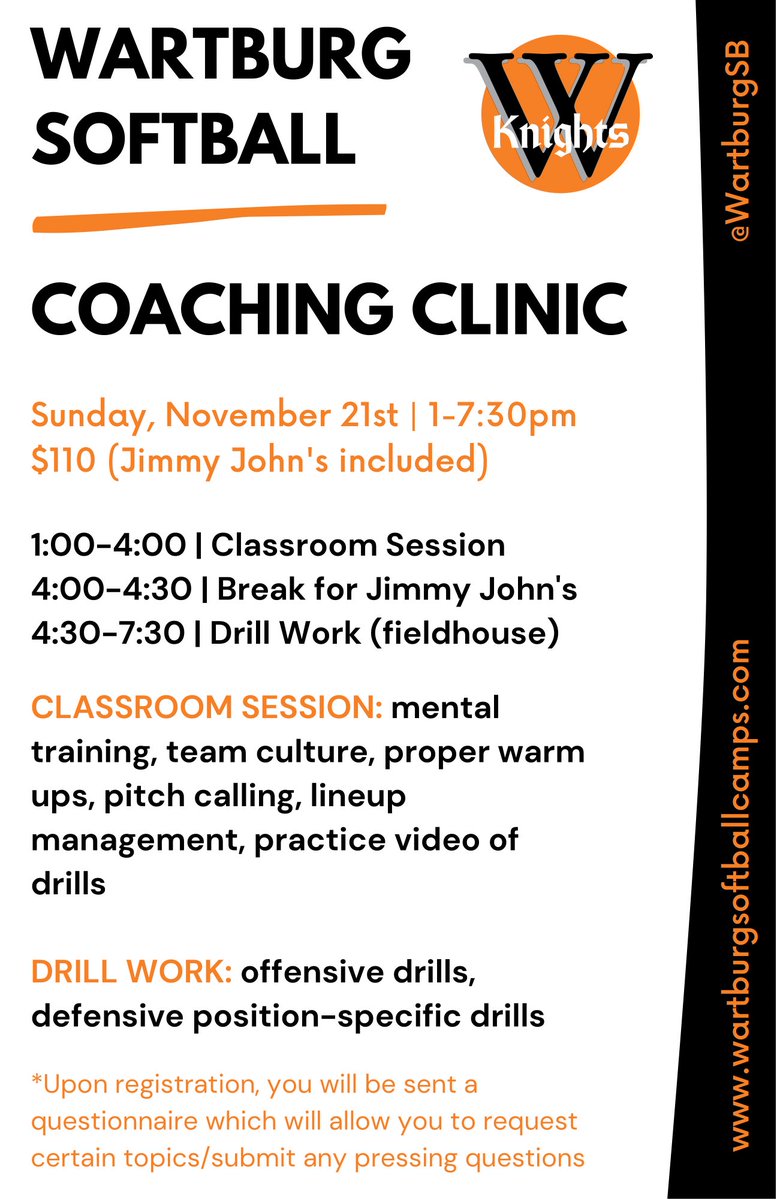 Check out our winter camps and our coaching clinic, if you haven’t already!