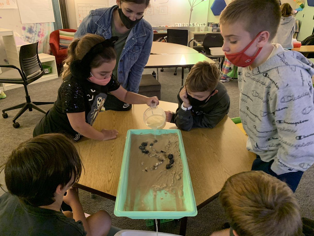 Waso4SCE's tweet photo. Stream table science of erosion. https://t.co/w6u4KT5xMD