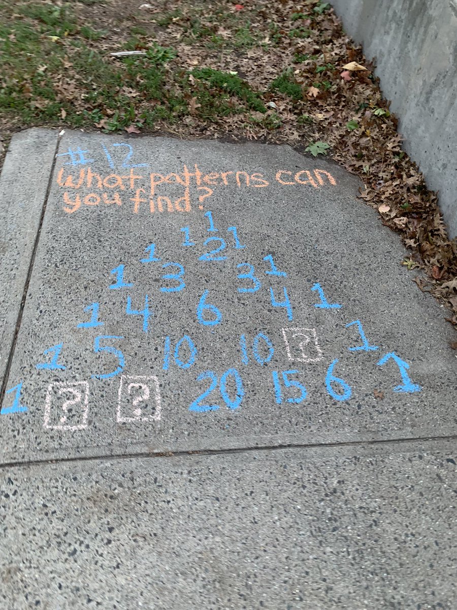 SAMRose525's tweet photo. Kids+Chalk+Math= Lots of Math Chalk Walk all day FUN at Nichols Elementary! @StratfordCTSupt @DiiorioDiana #makingmathmomentsmatter @CurriculumAssoc @STMath @StratfordCTSTEM https://t.co/YmLvDKEgnU