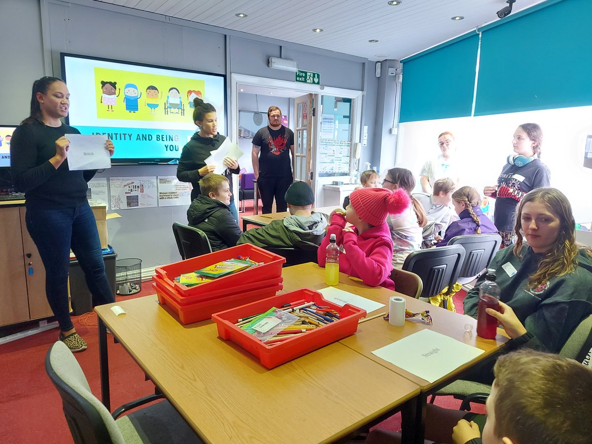 WaltonYP's tweet photo. Great to be joined again by the team at
@MerPolCEU for a session yesterday with our #opal half term group around identity and what makes us unique #identity #expressingourselves https://t.co/pXxfRhyj9B