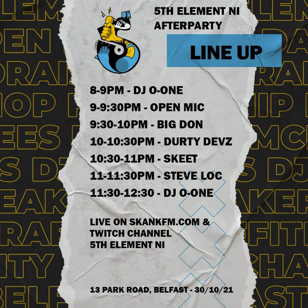 Live this Saturday night