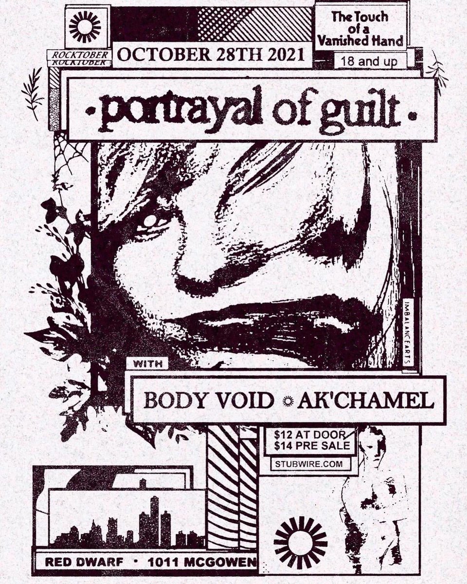 portrayalof's tweet photo. HOUSTON TONIGHT
w/ @bodyvoid &amp; Ak’chamel https://t.co/Szq6F5Muf2