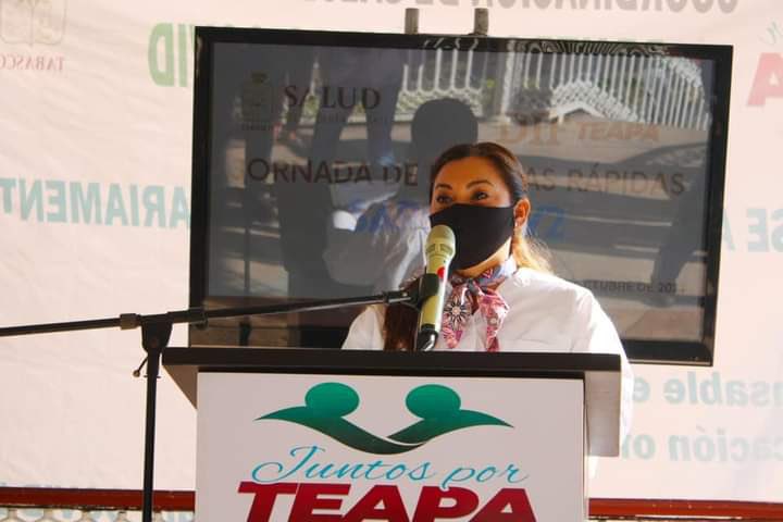 GobTeapa's tweet photo. GOBIERNO MUNICIPAL “JUNTOS POR TEAPA” INFORMA

“Inaugura Lic. Alma Espadas Jornada de Pruebas Rápidas COVID”

*La alcaldesa refrendó su apoyo total a los ciudadanos en materia de salud https://t.co/jOj6DUnDdL
