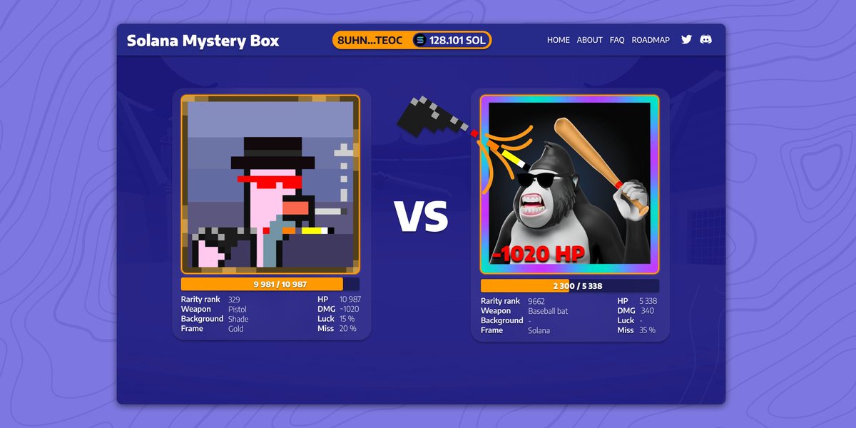 ‼️SMBox to launch on @MagicEden_NFT launchpad‼️

SMBox mint will happen on Magic Eden on 4th of Nov, 4pm UTC!

🔥Mint your mystery box &amp; prepare for a fight!

Join discord: discord.gg/smbox

<a href="/Solanauts/">Solanauts</a> <a href="/mmccsolana/">𝐌𝐞𝐞𝐫𝐤𝐚𝐭 𝐌𝐢𝐥𝐥𝐢𝐨𝐧𝐚𝐢𝐫𝐞𝐬 𝐂𝐂 ⁴²⁰⁶⁹</a> <a href="/DegenApeAcademy/">Degenerate Ape Academy</a> <a href="/thugbirdz/">thugbirdz ¬¬</a> <a href="/SolanaMBS/">Solana Monkey Business</a> <a href="/RogueSharks/">sharke</a>