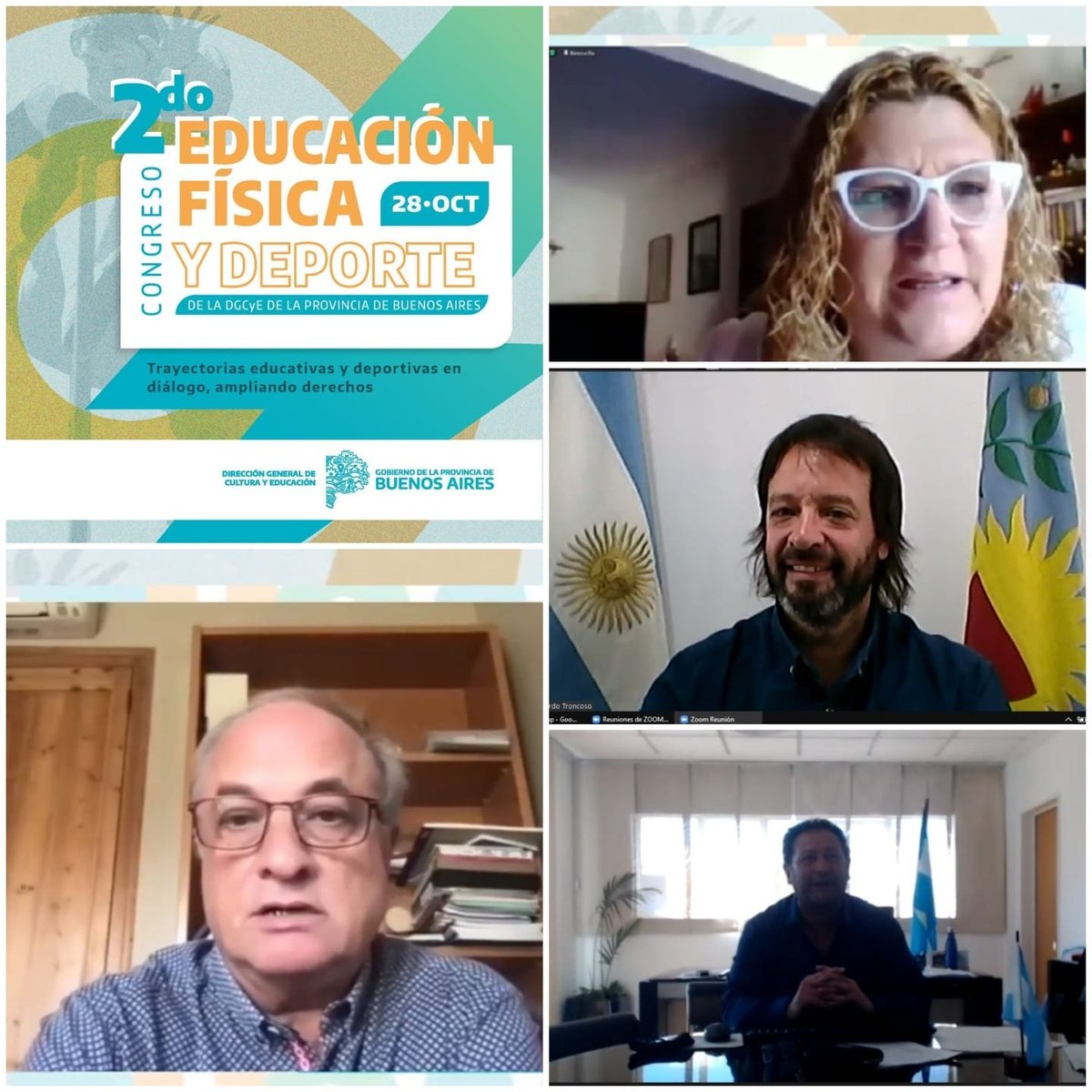 Leot14's tweet photo. ➡️Realizamos la apertura del 👉🏻2do Congreso de Educación Física y Deporte de la Provincia.
➡️Queremos agradecer la participación de la Subsecretaria de @BAeducacion, @ClaudiaBracchi1, el Subsecretario de @DeportesAR, @DanielDiaz_ARG y el Dr @dblazquez29

@Kicillofok #AgustinaVila https://t.co/1YTyH38Fjx