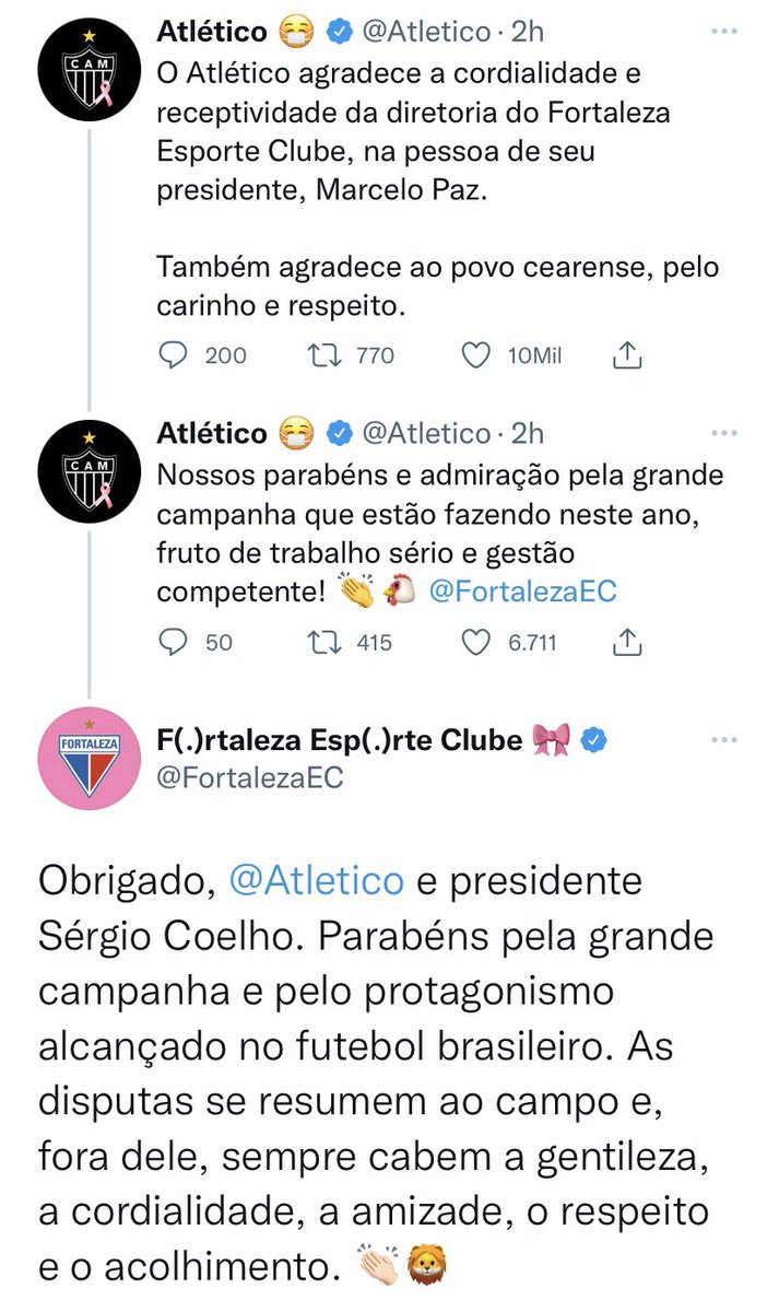 kempao's tweet photo. Perfil do @Atletico aqui no Twitter só elogios ao @FortalezaEC e ao povo cearense https://t.co/lsVPXllybG
