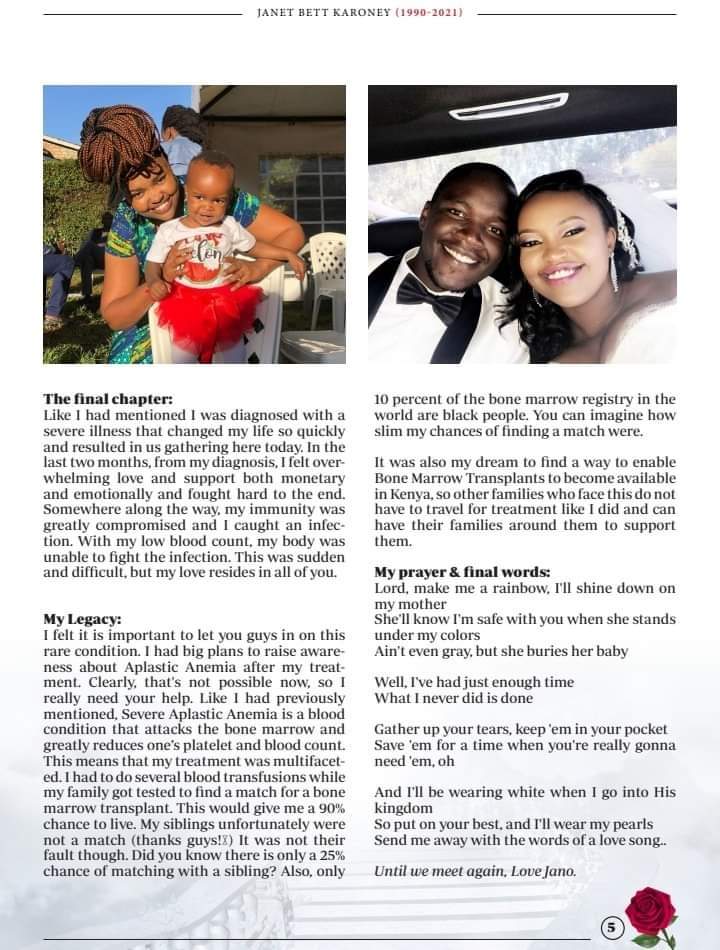 The sharp knife of a short life! May she find eternal rest. Fare Thee Well Jano.