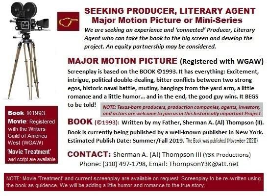 AlThompsonIII's tweet photo. SEEKING PRODUCER, LITERARY AGENT -- Major Motion Picture... to take the book to the big screen.

Screenplay available, must be tweaked or re-written. Contact Al Thompson III via email https://t.co/jA6hoJCm0F