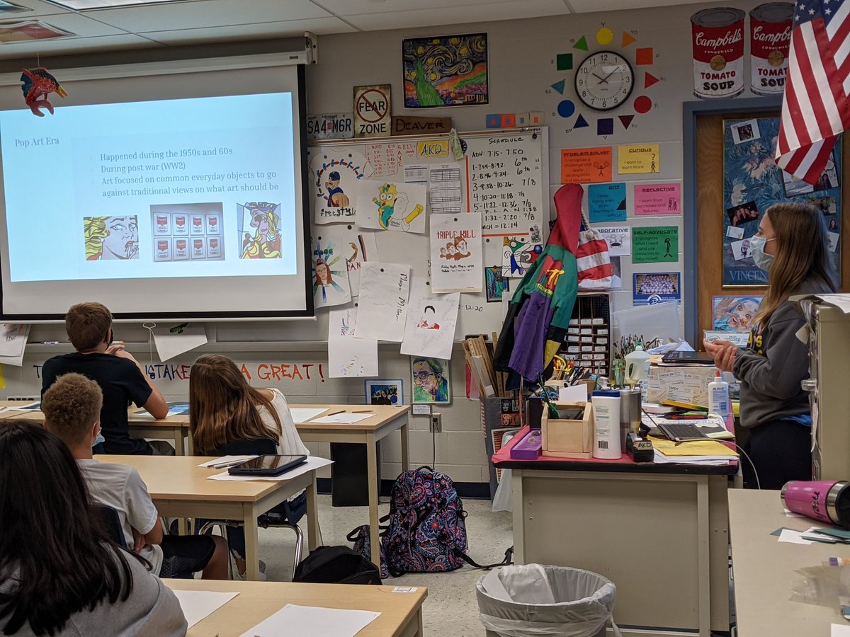 LPS_EIP's tweet photo. Miss Brunk's students really noticed what makes Warhol's style so unique. #ThisIsEIP https://t.co/Ht3bmu6r0y