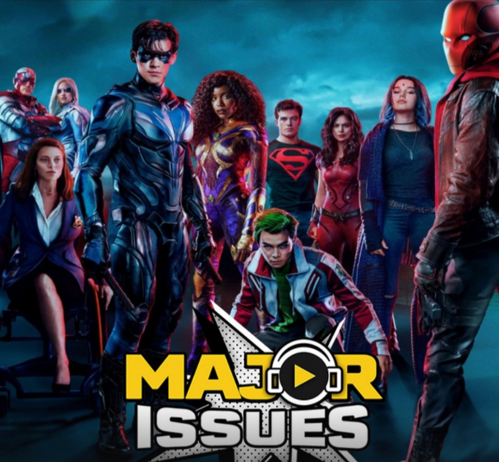 MajorIssuesCBC's tweet photo. Our review of #TitansSeason3 is out NOW! In what is one of the shorter eps of the #MajorIssuesPodcast, hear the guys talk about how #Titans fell short in telling the #RedHood story and how it may be missing the mark on the #TeenTitans as a whole!
(https://t.co/kSRrBXvSxH) #DCEU https://t.co/pUgfscEwqT