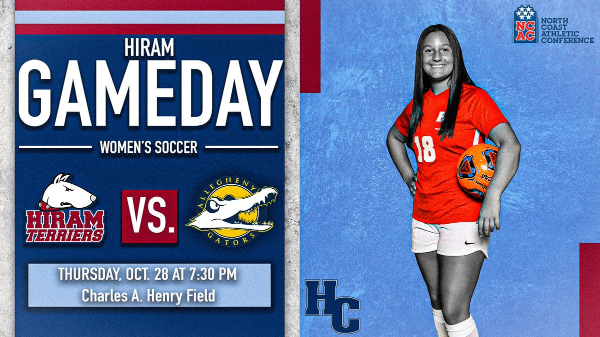 Hiram College Athletics (@hiram_athletics) on Twitter photo โฝ IT'S GAMEDAY!! โฝ
<a href="/HiramWSoccer/">Hiram Women's Soccer</a> is back in action with a home contest against the Gators!!
๐: Allegheny
๐: Charles A. Henry Field at Malmisur Stadium
โฐ: 7:30 p.m.
๐: ow.ly/TAe550Gyuuz
๐บ: ow.ly/sYgR50GyuuB โฝ IT'S GAMEDAY!! โฝ
<a href="/HiramWSoccer/">Hiram Women's Soccer</a> is back in action with a home contest against the Gators!!
๐: Allegheny
๐: Charles A. Henry Field at Malmisur Stadium
โฐ: 7:30 p.m.
๐: ow.ly/TAe550Gyuuz
๐บ: ow.ly/sYgR50GyuuB