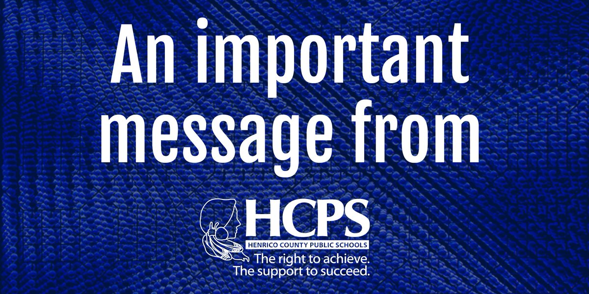Because this isn’t an “ordinary” year, the Board approved modifications to the school day and calendar, designed to help address stress. Modified in-school “Wellness Wednesdays,” and new half days and (possible) days off. Watch for an email with more! henricoschools.us/2021-2022-cale…