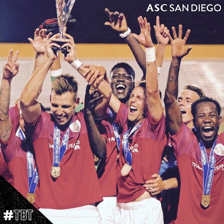 ascsandiego's tweet image. West Region Champions!! #TBT ⏳ ASC San Diego finished a remarkable season as the Best of the West!🏆‼️ Defeated by the icon NY Cosmos in National Semifinals and set new standards!! 🙌🏻👏🏻

#ASCSD #WePlayForEachOther #WePlayForSD #WePlayToBeChampions #NPSL2019 #WestRegion