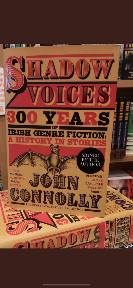 ElaineEgan_'s tweet photo. Happy Publication Day @jconnollybooks #ShadowVoices is out today and is packed with everything you need to know about Irish genre fiction. Invoice for my chiropractor forthcoming 😉 https://t.co/AqOj5HaRBt