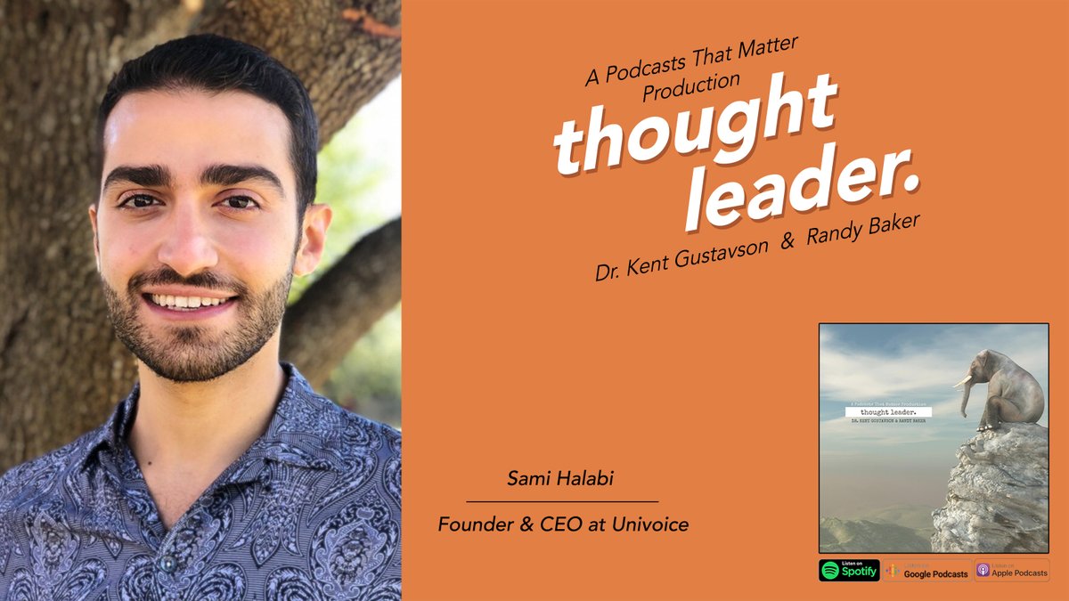Founder and CEO of <a href="/UnivoiceApp/">Univoice App</a>, <a href="/sousou3777/">Sami Halabi</a>, says that memorization rates improve when fun and music are involved in learning. Our conversation is just the beginning. 

The Thought Leader podcast is hosted by <a href="/drkent/">Dr. Kent</a> and <a href="/HugoDevereaux/">Hugo Devereaux</a>.

Listen now: pod.thatmatters.org/TL-Sami-Halabi