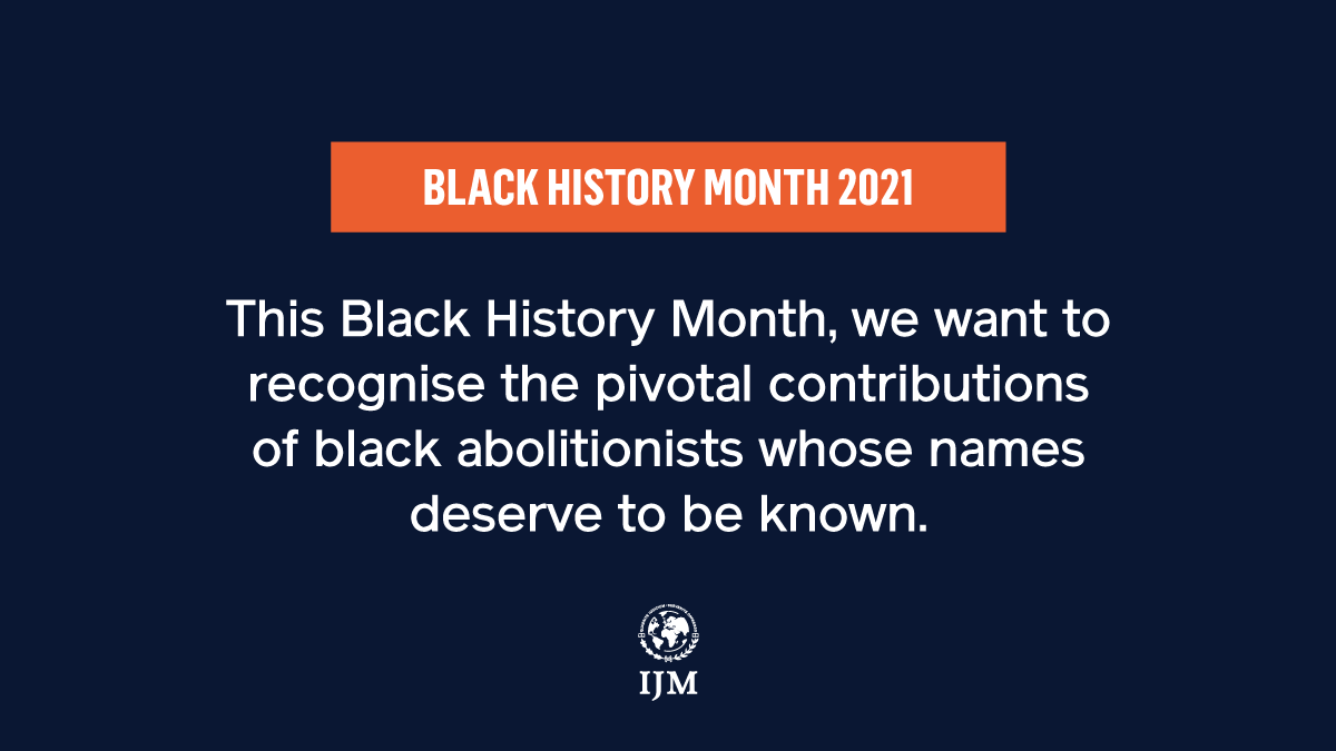 IJMUK's tweet photo. This #BlackHistoryMonth we want to pay tribute to the #abolitionists who laid the foundations for the #antislavery movement today. 

Through their advocacy and actions, Abolitionists like #OlaudahEquiano paved the way for others, calling for #justice and freedom for all. https://t.co/wtlcDPJINA