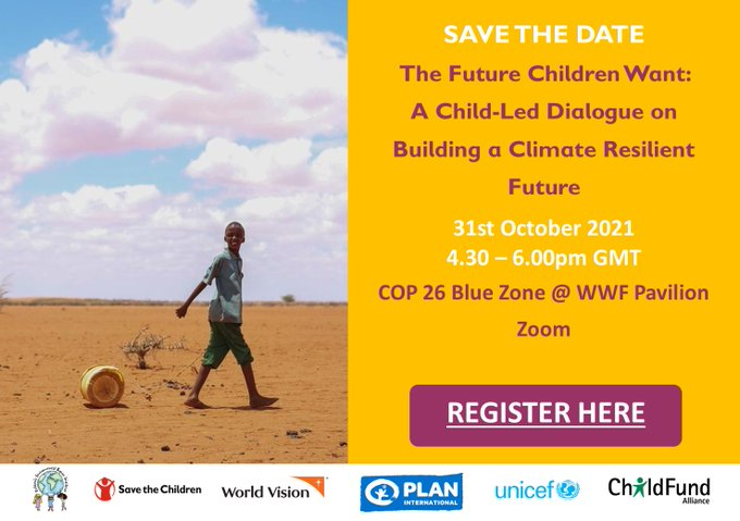 andrewmorley0's tweet photo. Honoured to be taking part in this #COP26 event on Sunday. We will hear - from children around the world - about the future they want. And how we can achieve it. Together. Starting today. https://t.co/Xl8KBO0fRP https://t.co/si8C9NeR7l