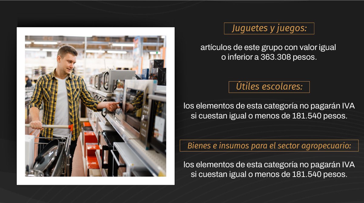 SoyPerspectiva's tweet photo. #PerspectivaDigital #DiaSinIVA
En este día de compras a precios bajos, les mostramos las seis categorías en las que se va a aplicar este descuento y los topes máximos de compra.
✅Síguenos en IG y en FB para conocer más información.
#FelizJueves https://t.co/w16YHCbuKn