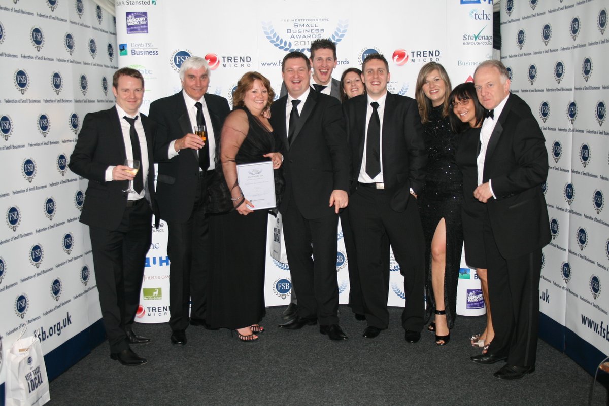 AshInsServices's tweet photo. We're continuing to look back over our last 40 years in business, and today we are looking back at our first awards night out!
Here's the team when we finished as runners up at the FSB Hertfordshire Small Business Awards in 2010. #ThrowbackThursday #Herts #AshbourneInsurance https://t.co/csbxCKgO8y
