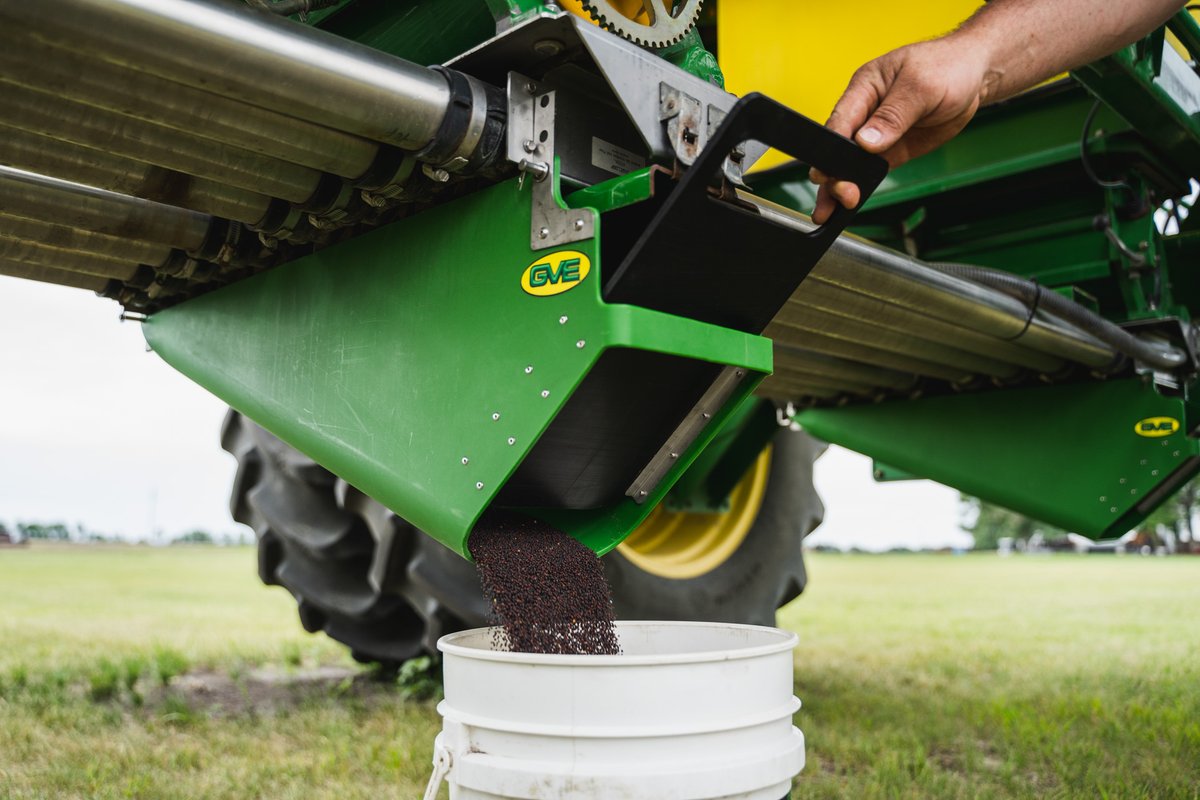 You deserve a faster and easier workday. For that reason, GVE designed a new Calibration Chute for John Deere Air Seeders. This innovative design (with patents pending) fits all John Deere 1910 Air Seeder Carts. Make your farm life easier and add this product to your setup today!