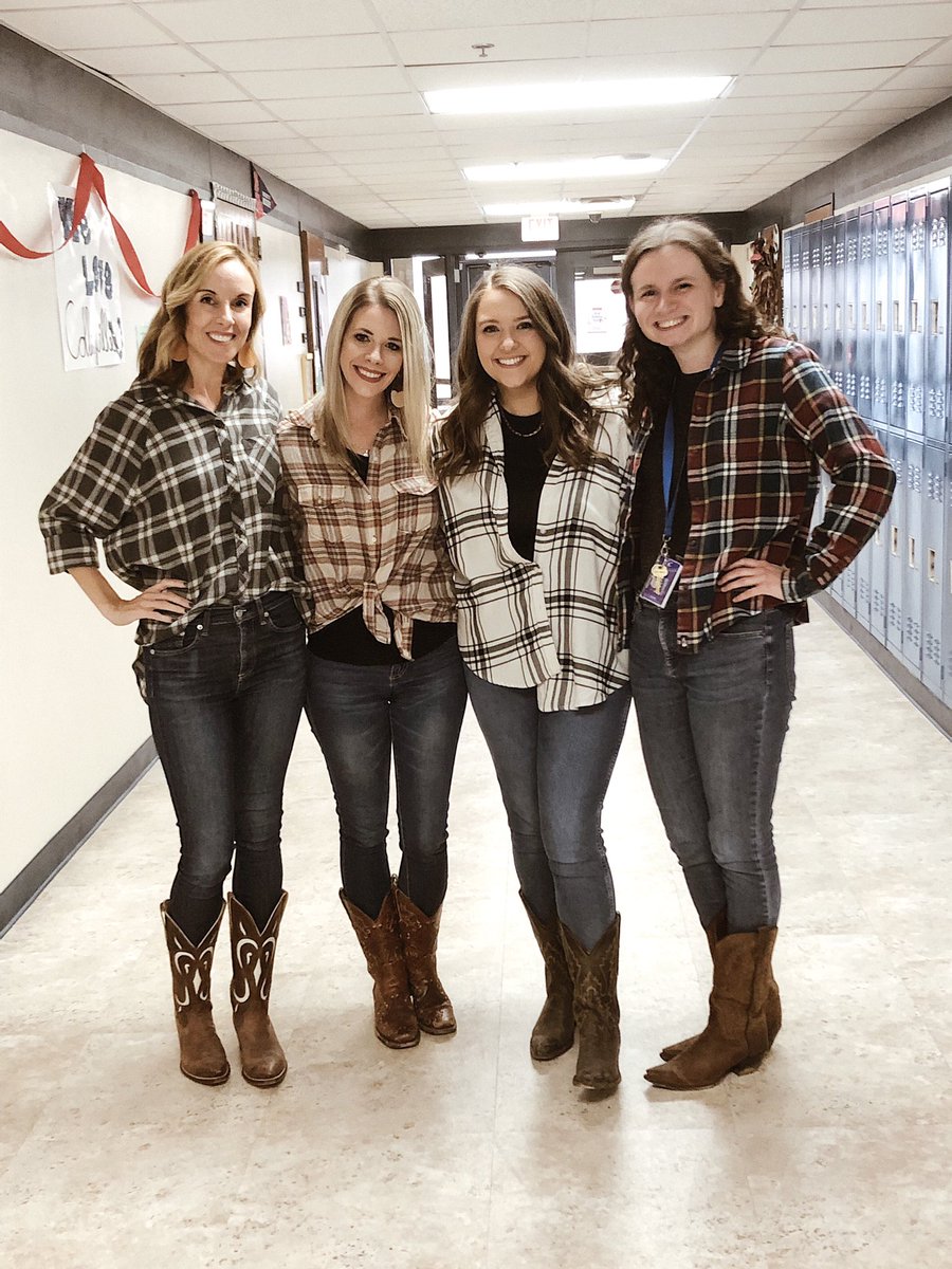cmscoltsela's tweet image. Western Day with the 6th grade hallway #RedRibbonWeek #cmscolts #teamcms